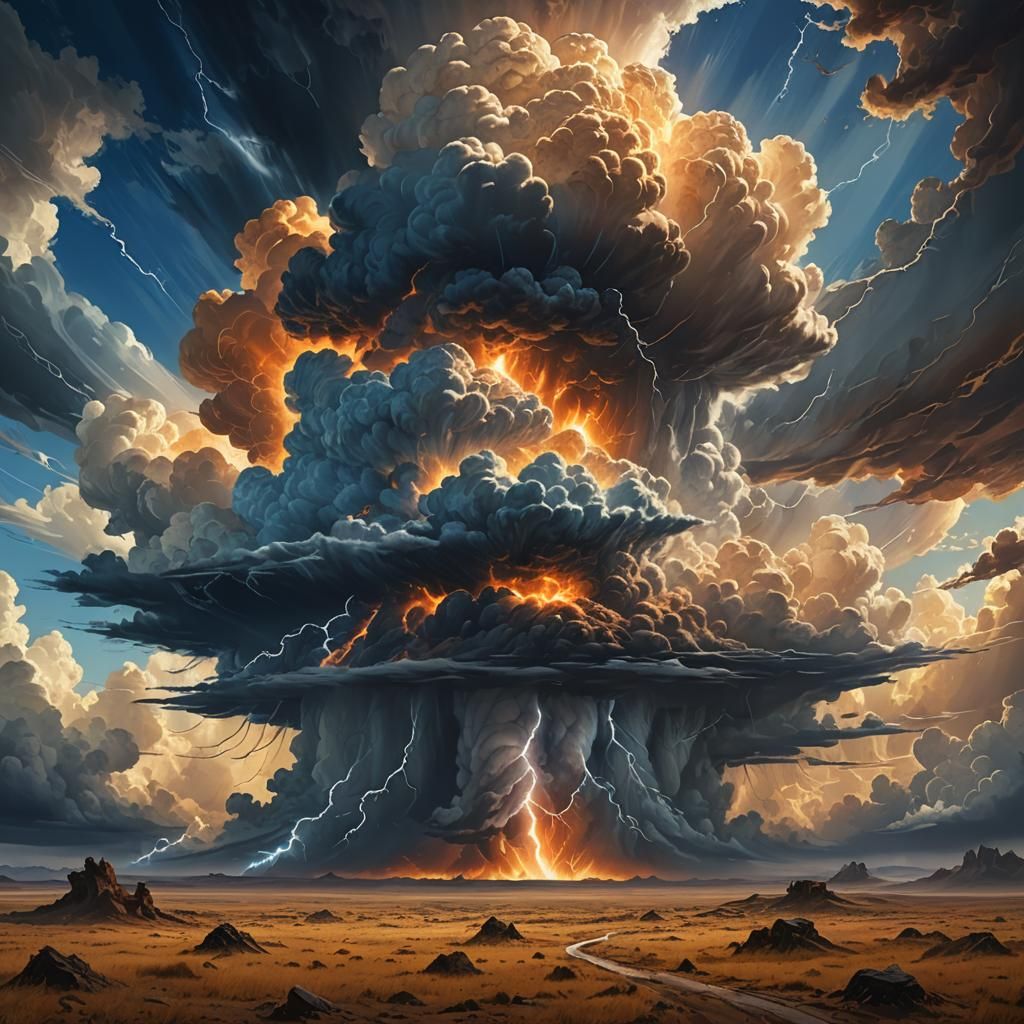 Epic Storm Sweeping Across the Plains