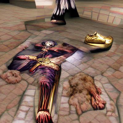 Fallen Deity: A Scene of Divine Demise