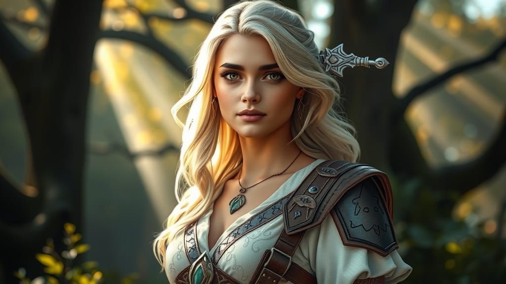 Ciri in Enchanted Forest Glade