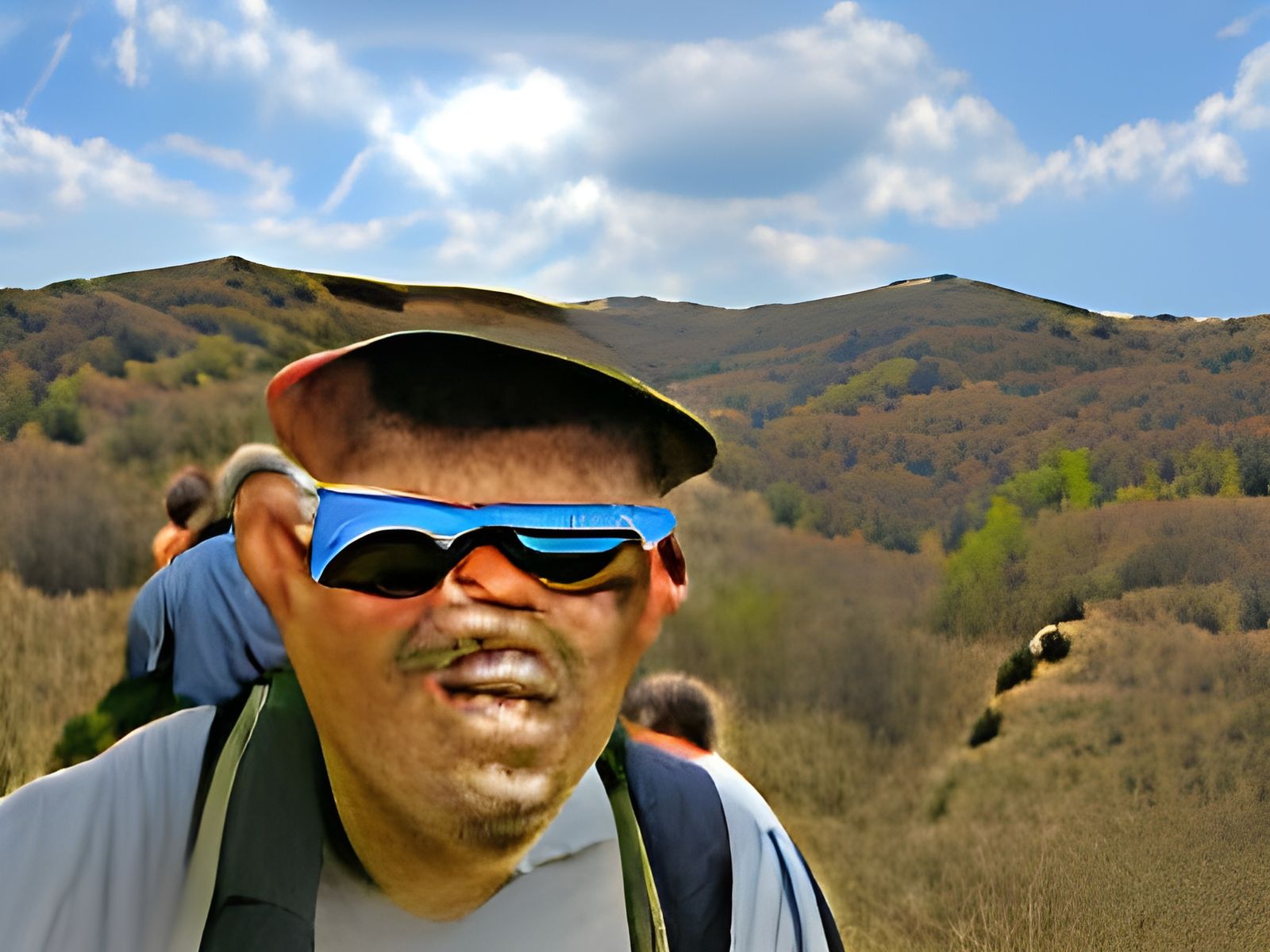 Sunglasses Man Hiking Adventure