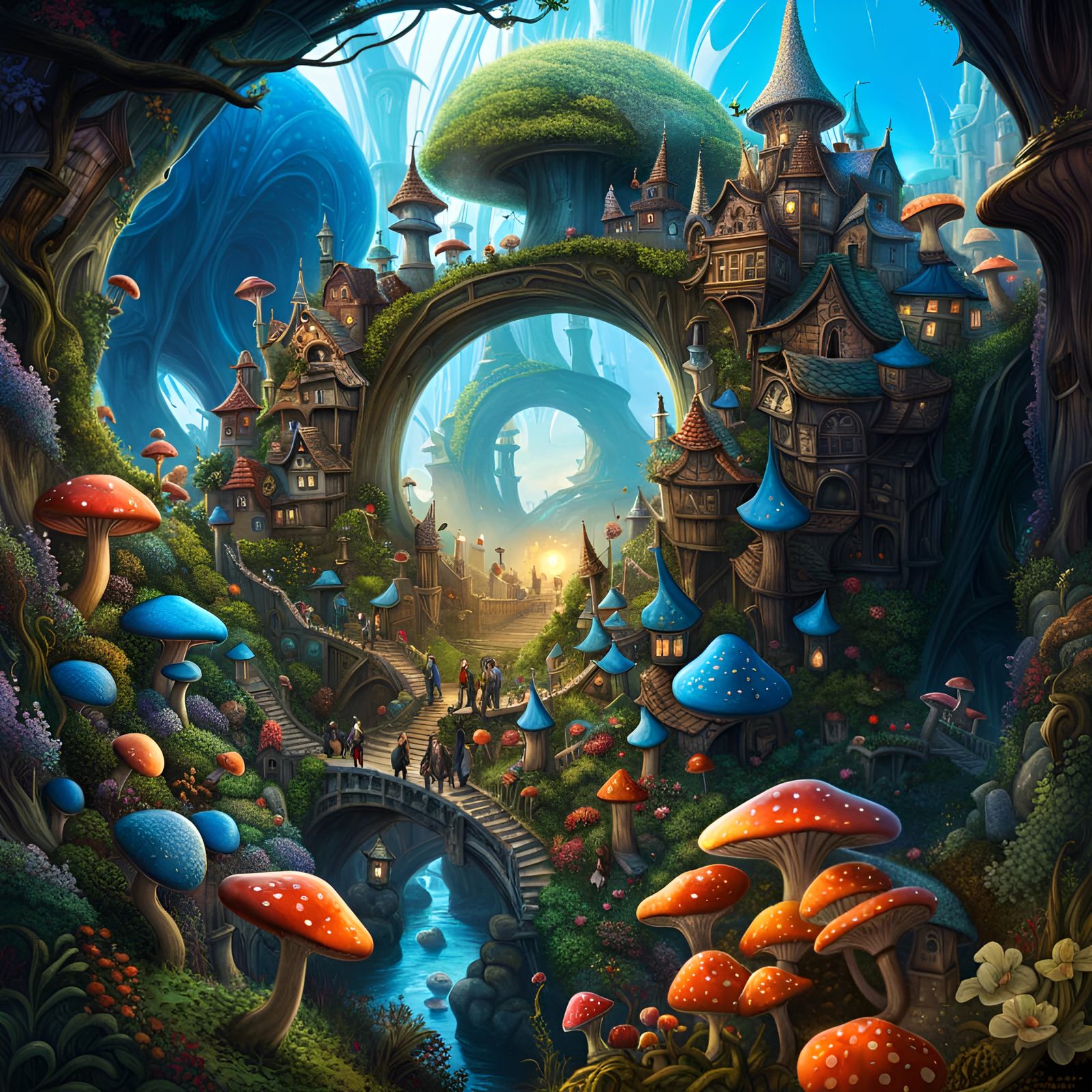 Magic Mushroom City Inside Nature Portal