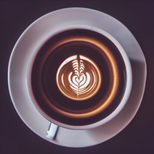 Hyperrealistic Geometrical Coffee Cup Design