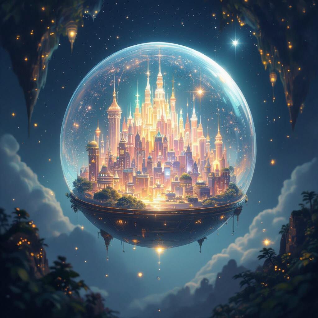 Floating Capsule City: Magical Inner Universe