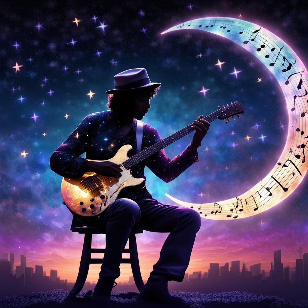 silhouette of  Santana