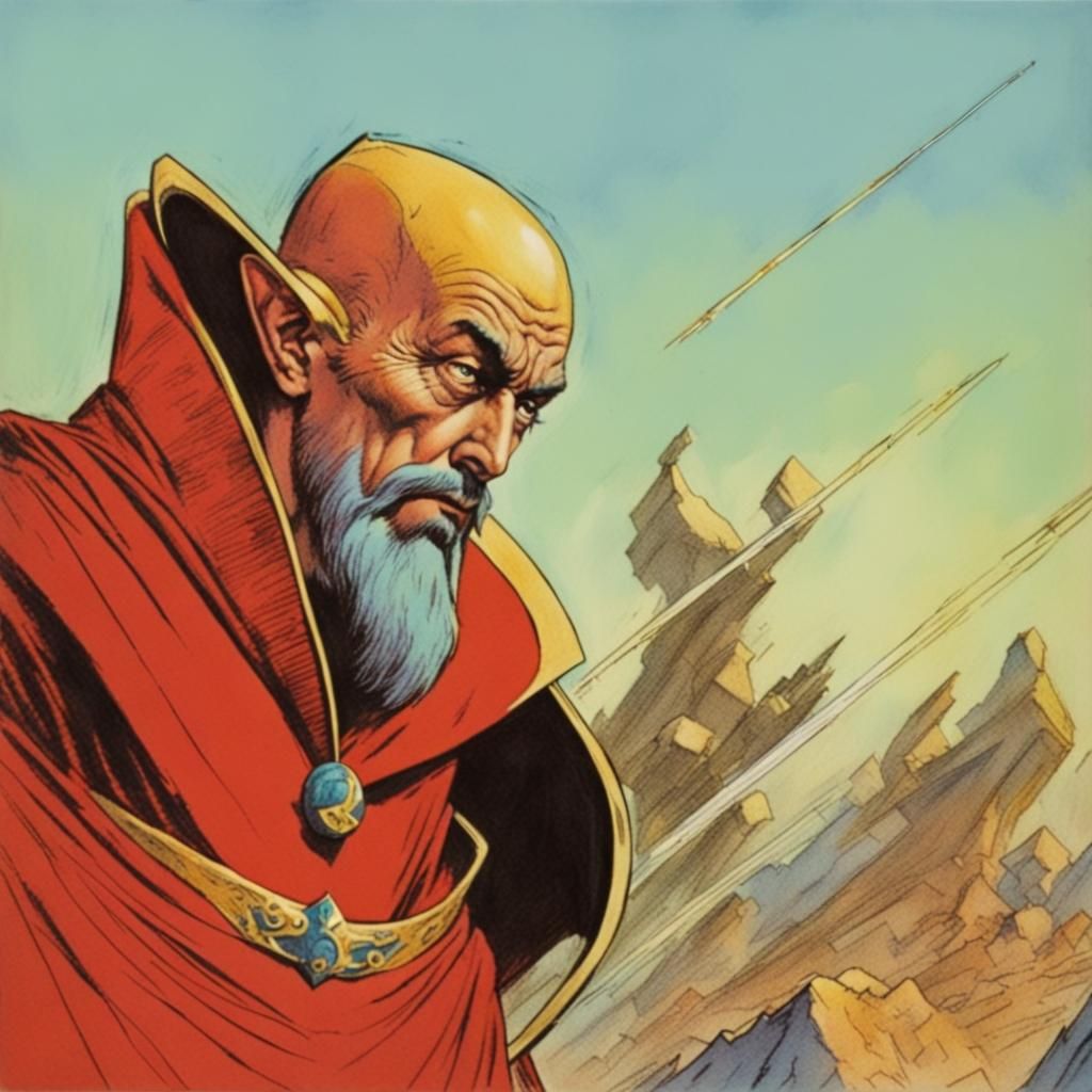 Close up of Ming the Merciless
