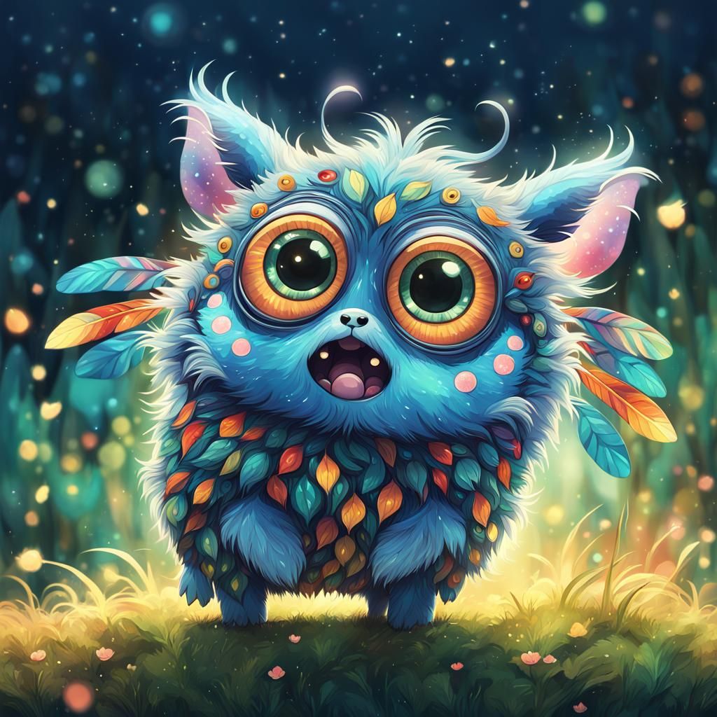 Charming Critter Illustration in Studio Ghibli Style