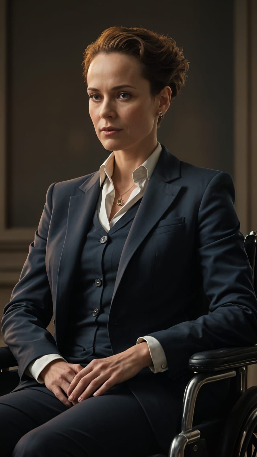 Professor X: Hyperrealistic Portrait of Sigourney Weaver