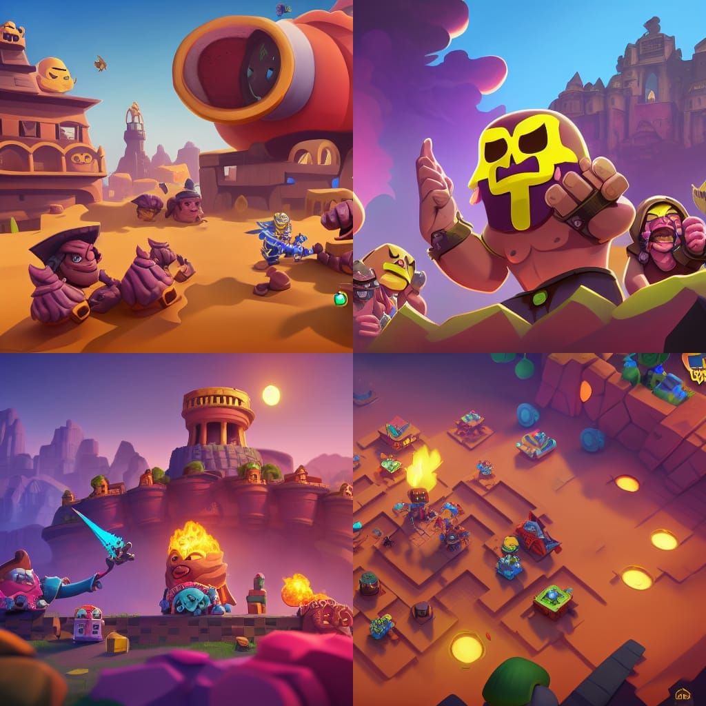 Brawl Stars: Detailed Matte Painting in Unreal Engine