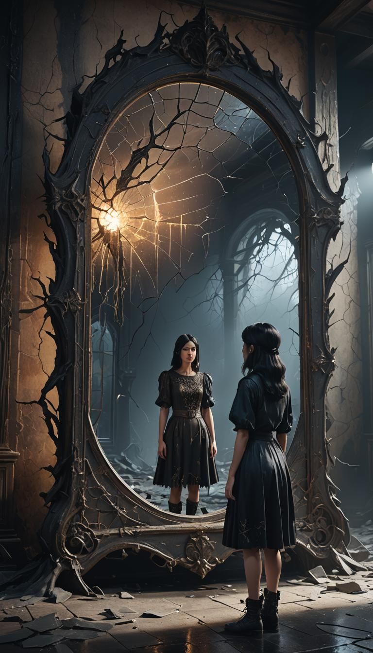 Magical Mirror: Dark Fantasy Concept Art