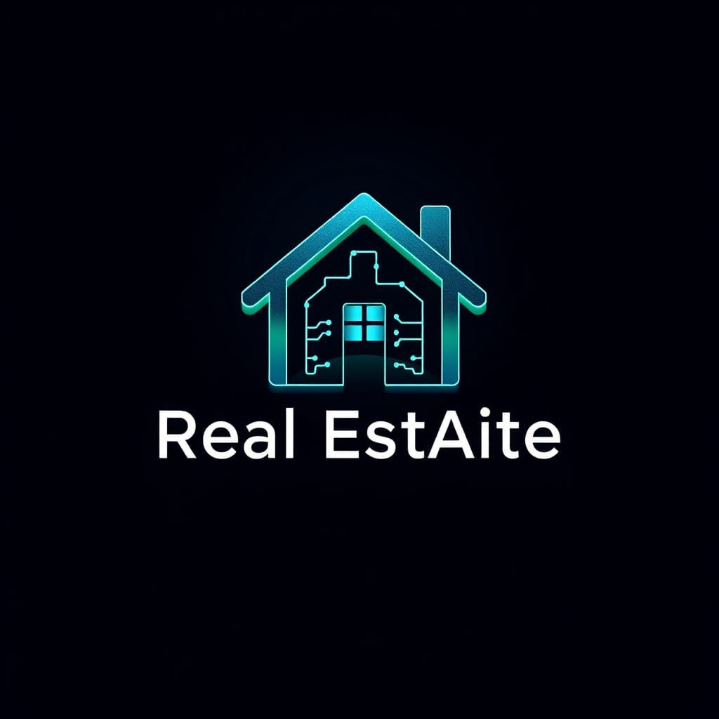 Real EstAIte AI Logo: Modern Tech Design
