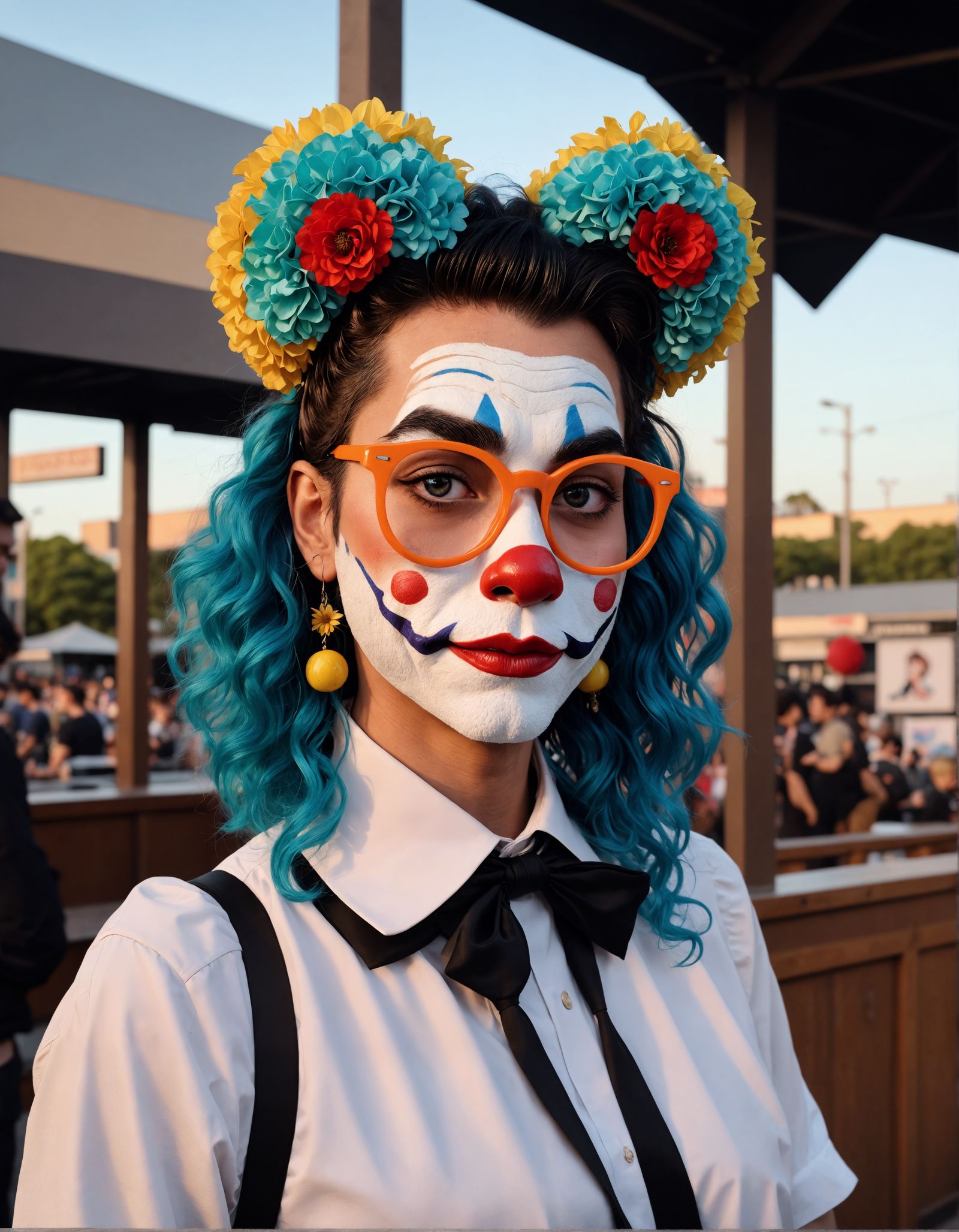 Rebellious Spirit Portrait in Avant-Garde Style