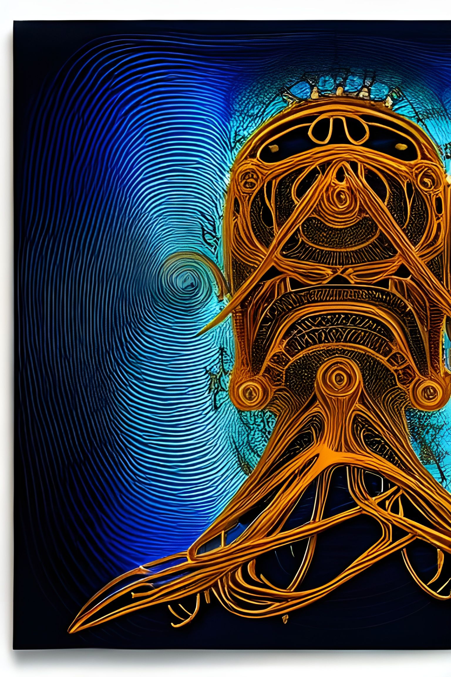 Biomechanical Minister with Cybernetic Implants