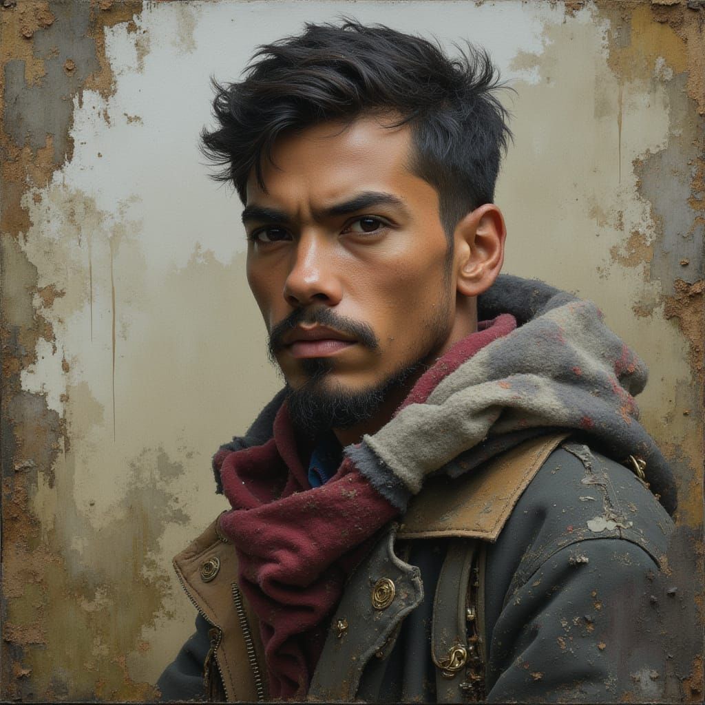 AI Generated Portrait in Soft White Style