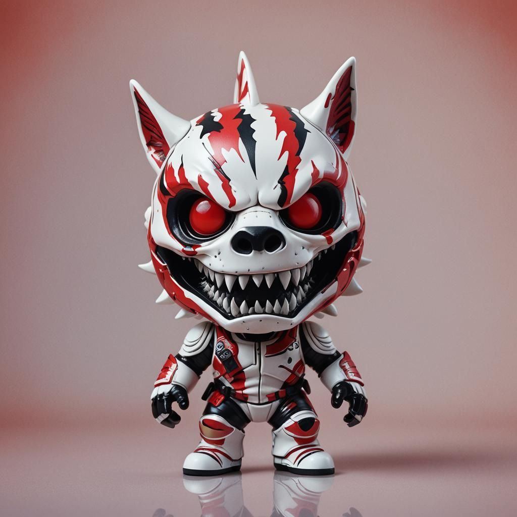 Demon Skull Shark in Funko Pop Style