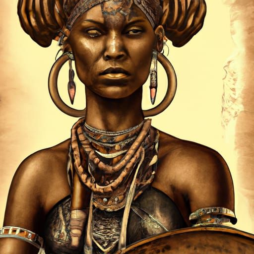 Classical Age Bantu Female Militia Artwork