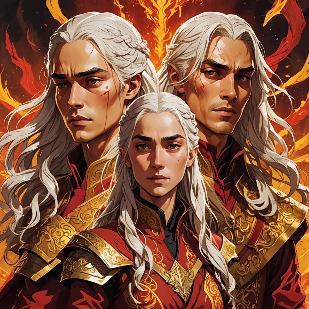 Rhaegar , Viserys and Daenerys Targaryen