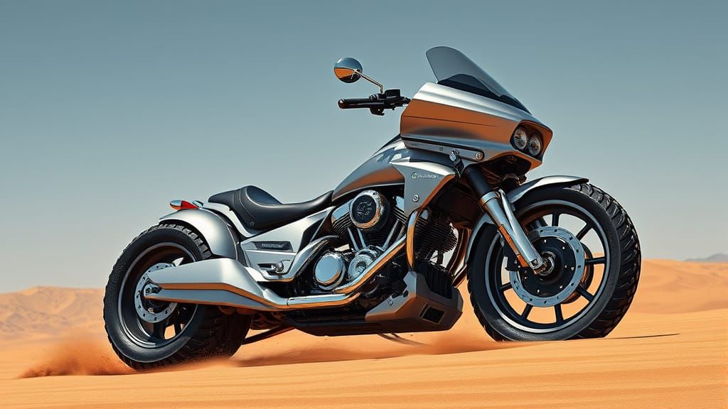 Dune Rider: Hydrogen-Powered Cruiser Dominates the Desert