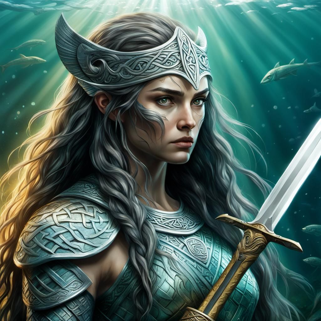 Fierce Selkie Warrior Reflects Mythical Monster