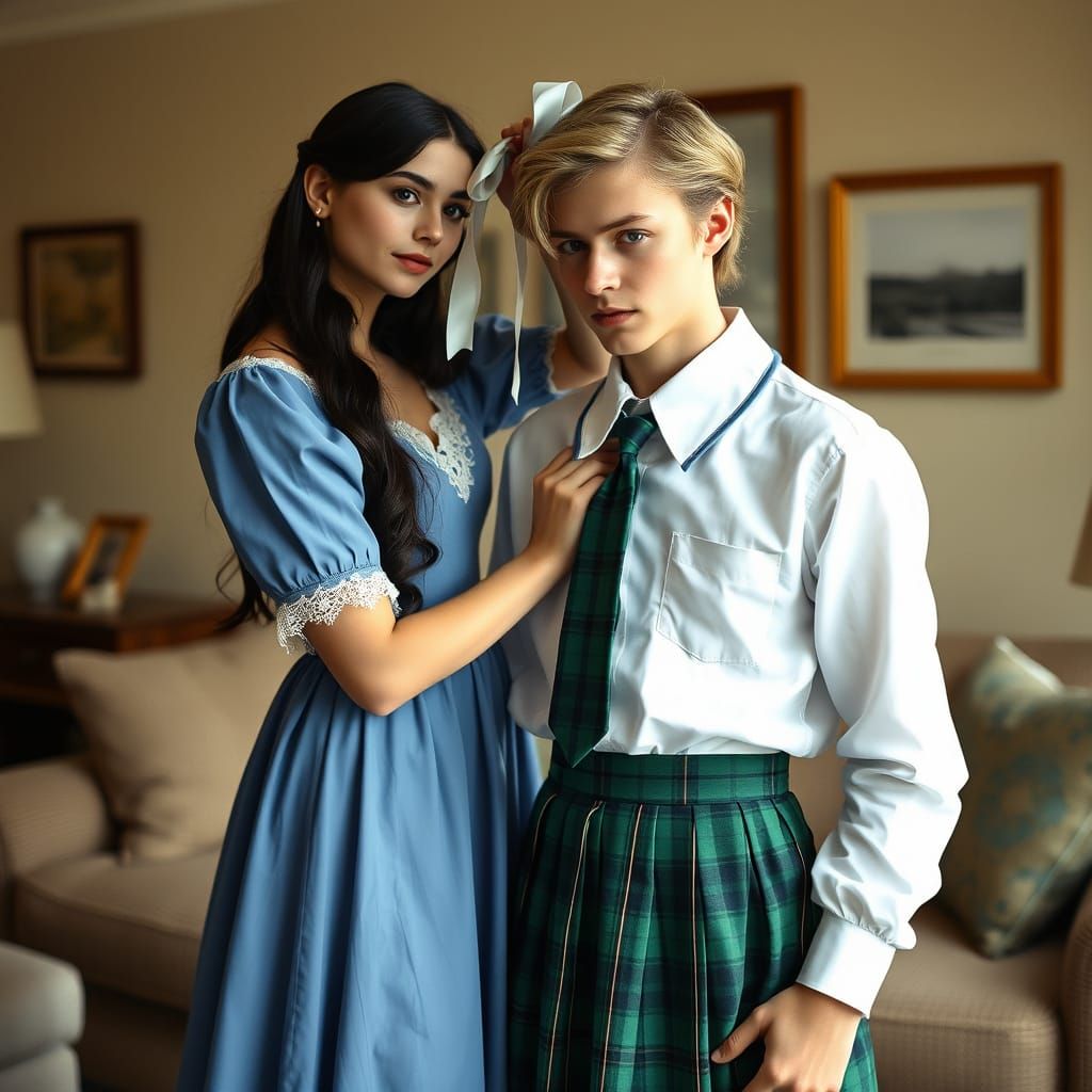 Ethereal Moment of Crossdressing Elegance