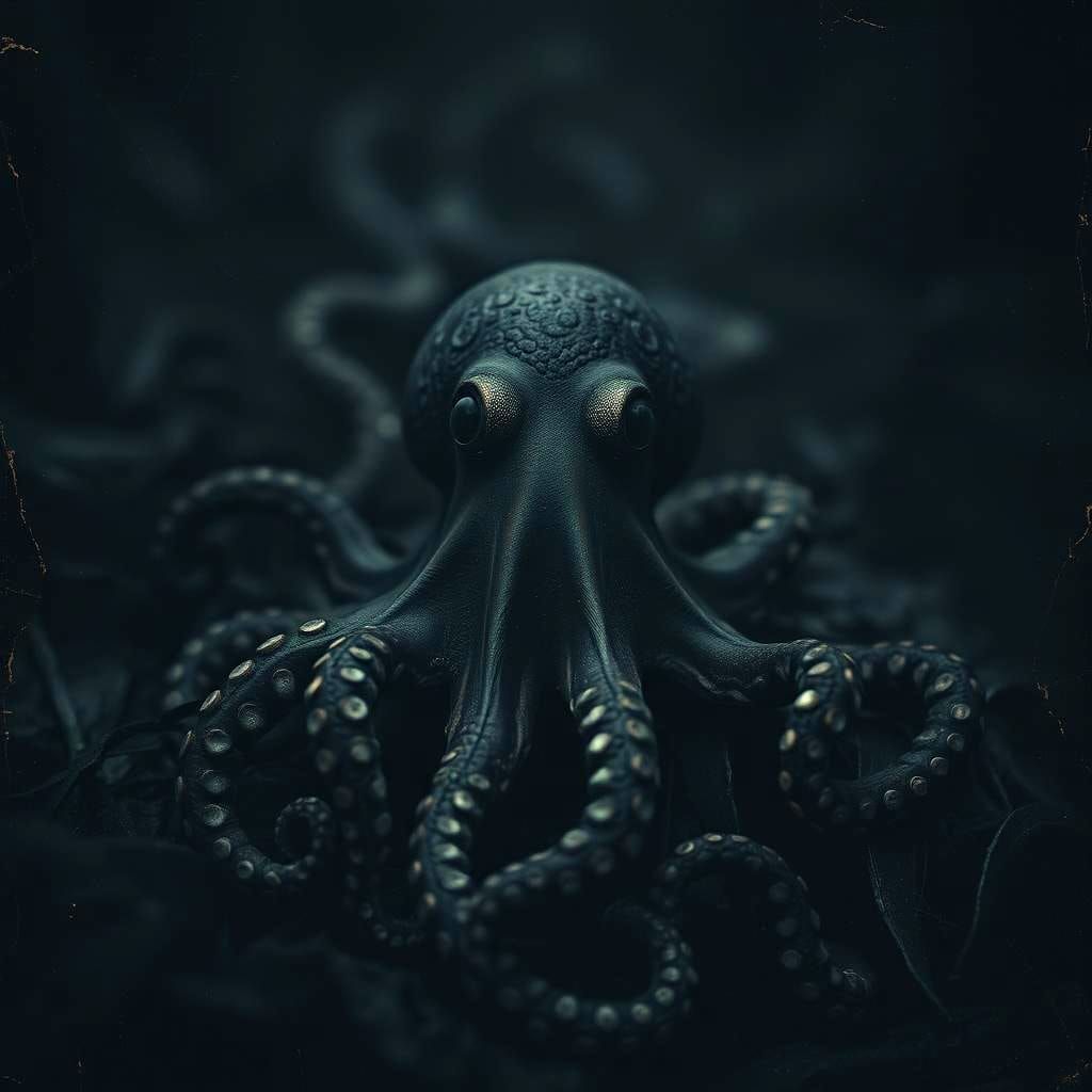 Distressed Octopus in Desolate Asylum Photo