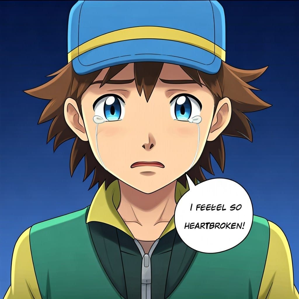 Young Pokémon Trainer Overwhelmed by Heartbreak
