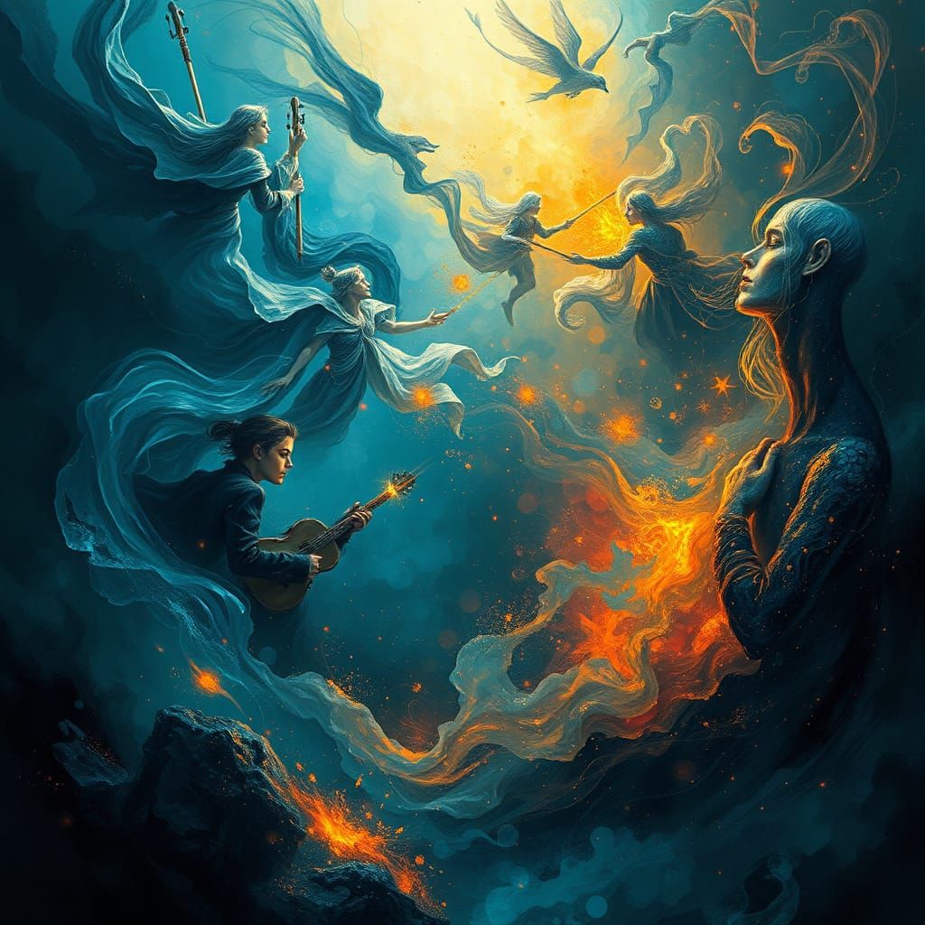 Abstract Dreamscape of Emotional Sounds