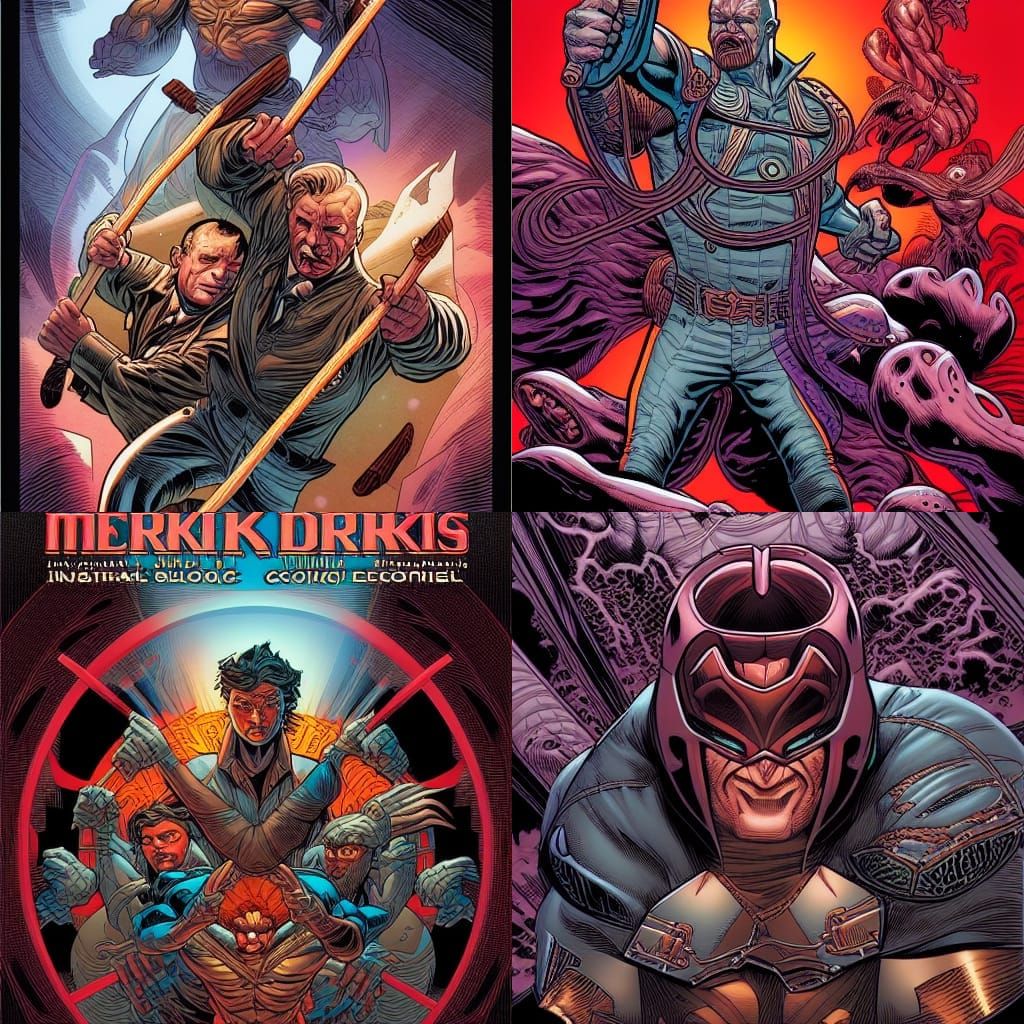 Comic Book Style Logo Art