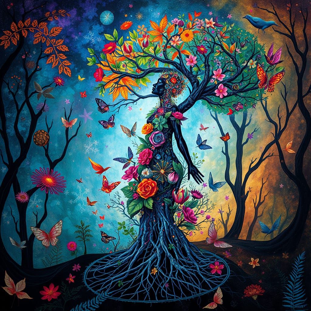 Ethereal Fantasy Plant Kingdom in Dreamlike Artistry