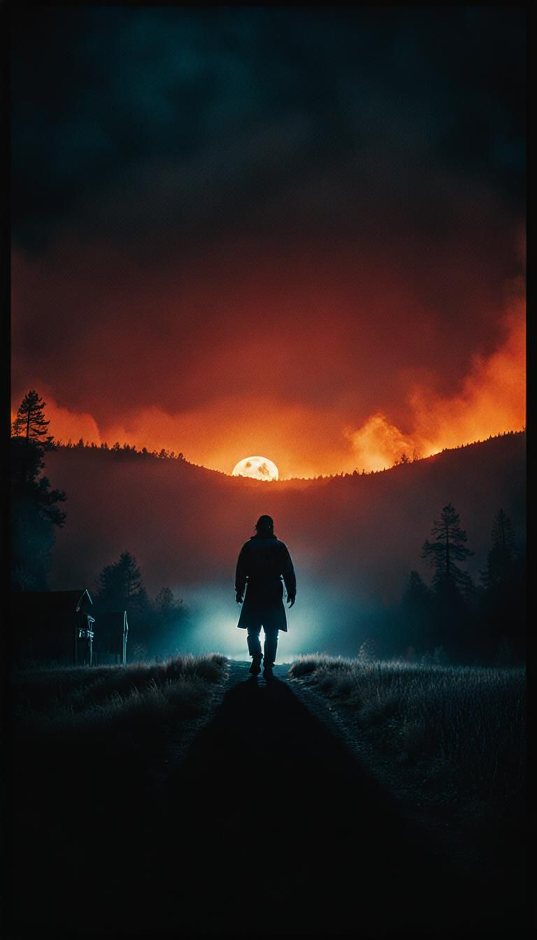 Cinematic Film Still of Michael Myers