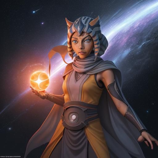 Ahsoka as Naruto: Galaxy Orb Attack