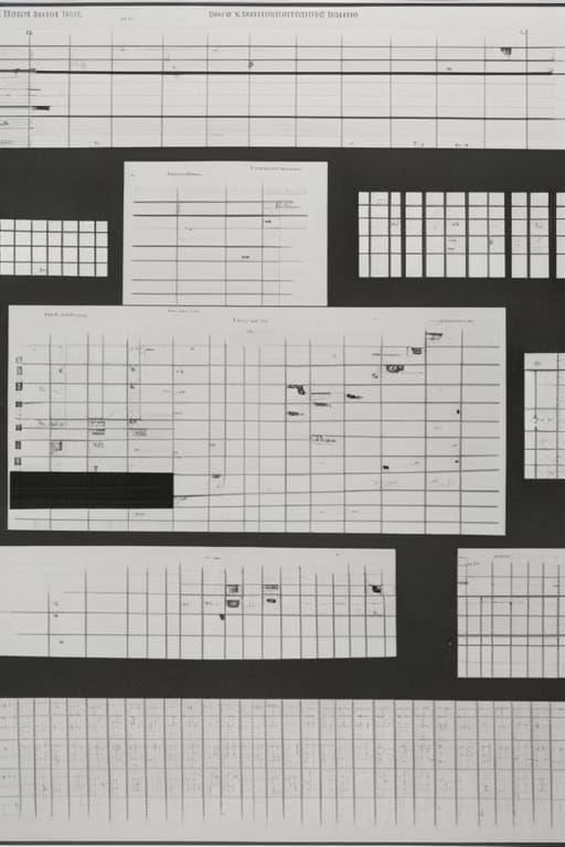 Abstract Graphic Score in Dada and Fluxus Style