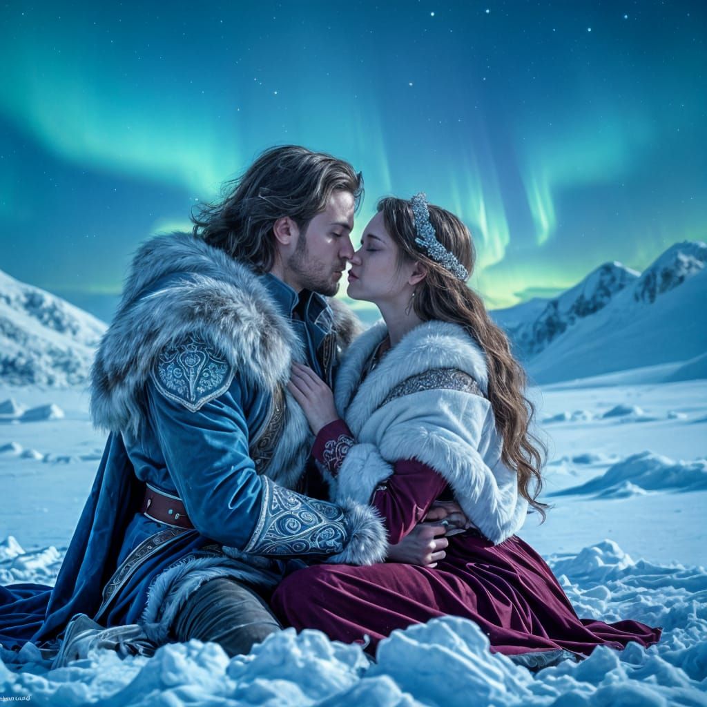 Siberian Prince and Princess in Frozen Tundra