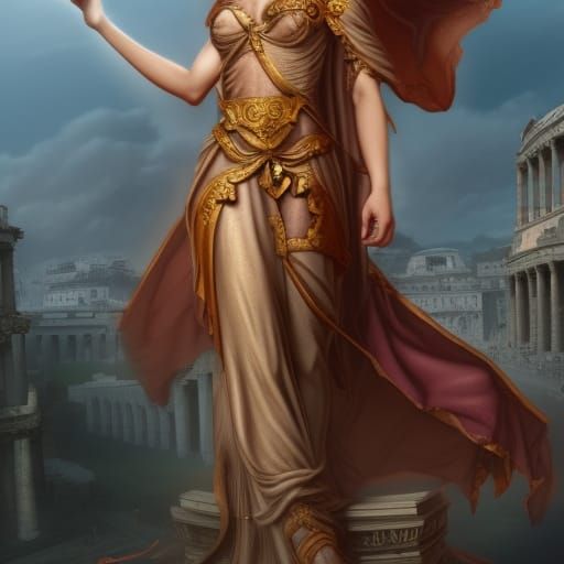 Ancient Rome Personified: Detailed Matte Painting