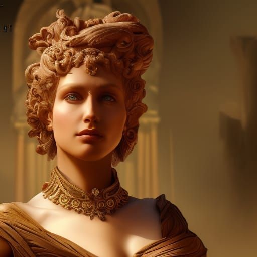 Personification of Ancient Rome as Beautiful Woman