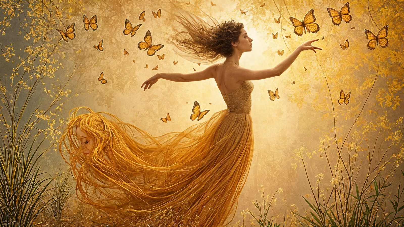 Salome's Dance: Oil Painting in Impressionistic Style