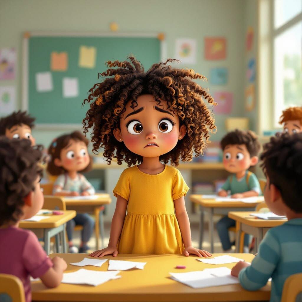 Child's Struggle with Dyslexia and Self-Doubt