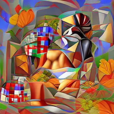 Cubist October Daybreak: Abstract Composition
