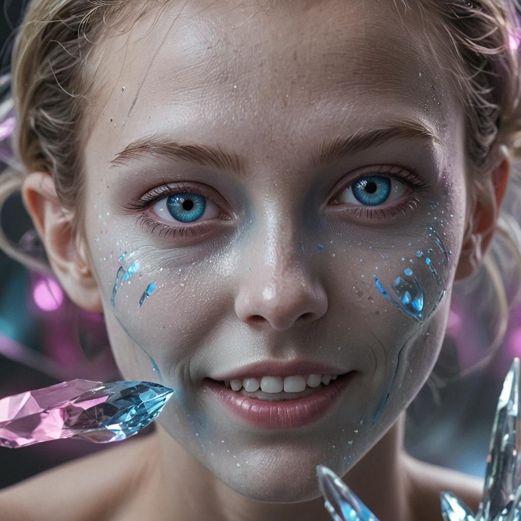 Hyperrealistic Alien Portrait in Sci-Fi Digital Art Style