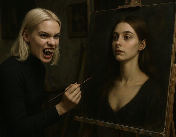 Photographic Portrait of Gwen the Vampire