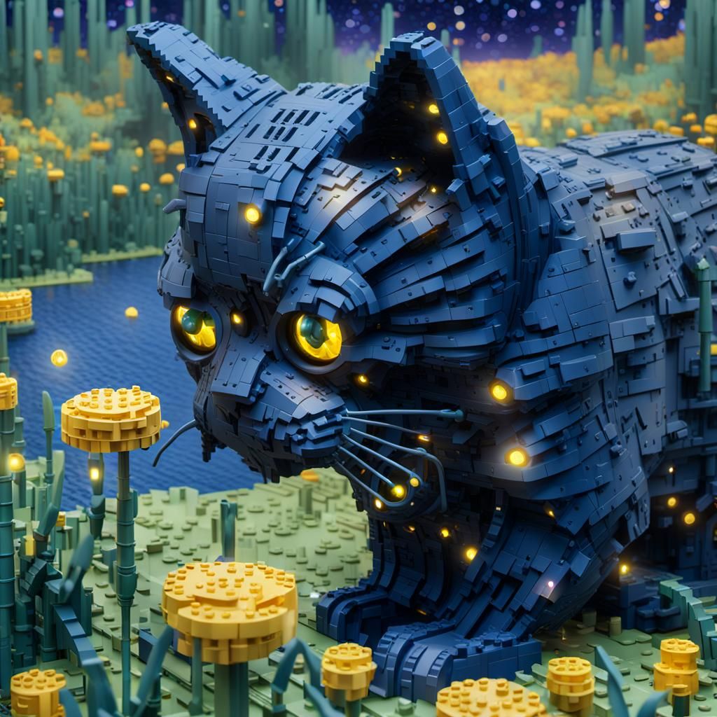 Lego Fantasy Concept Art in Matte Painting Style