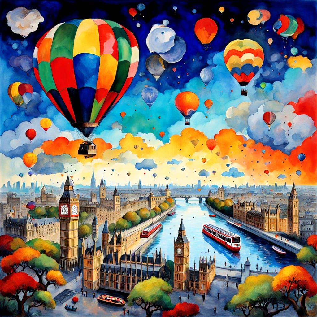 Elegant London Fantasy in Soft Colours