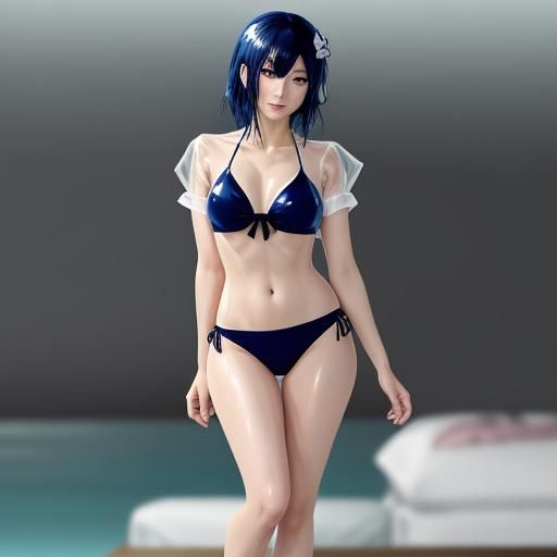 Anime Maid in Wet Bikini: Manga Key Visual