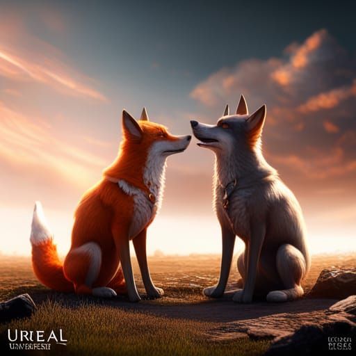 Dog Fox Wolf Hybrid Pack: Detailed Matte Painting