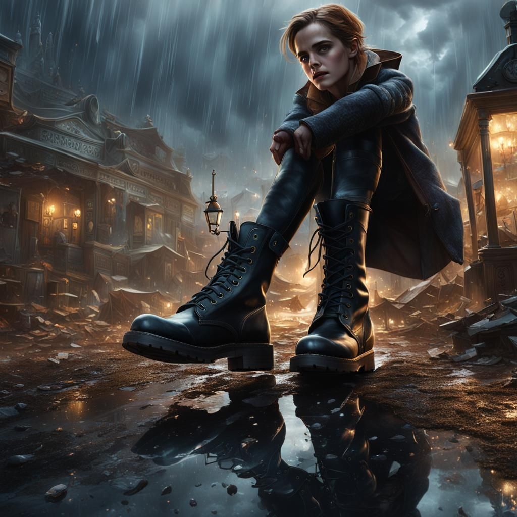 Goddess in Boots: A Detailed Fantasy Concept Art