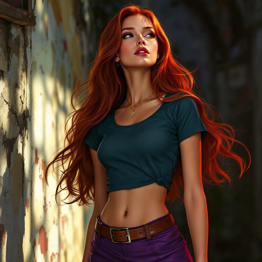 Daphne Blake Character Portrait in Cinematic Style
