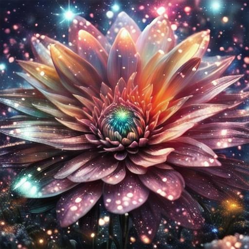 Galactic Garden of Alien Flowers