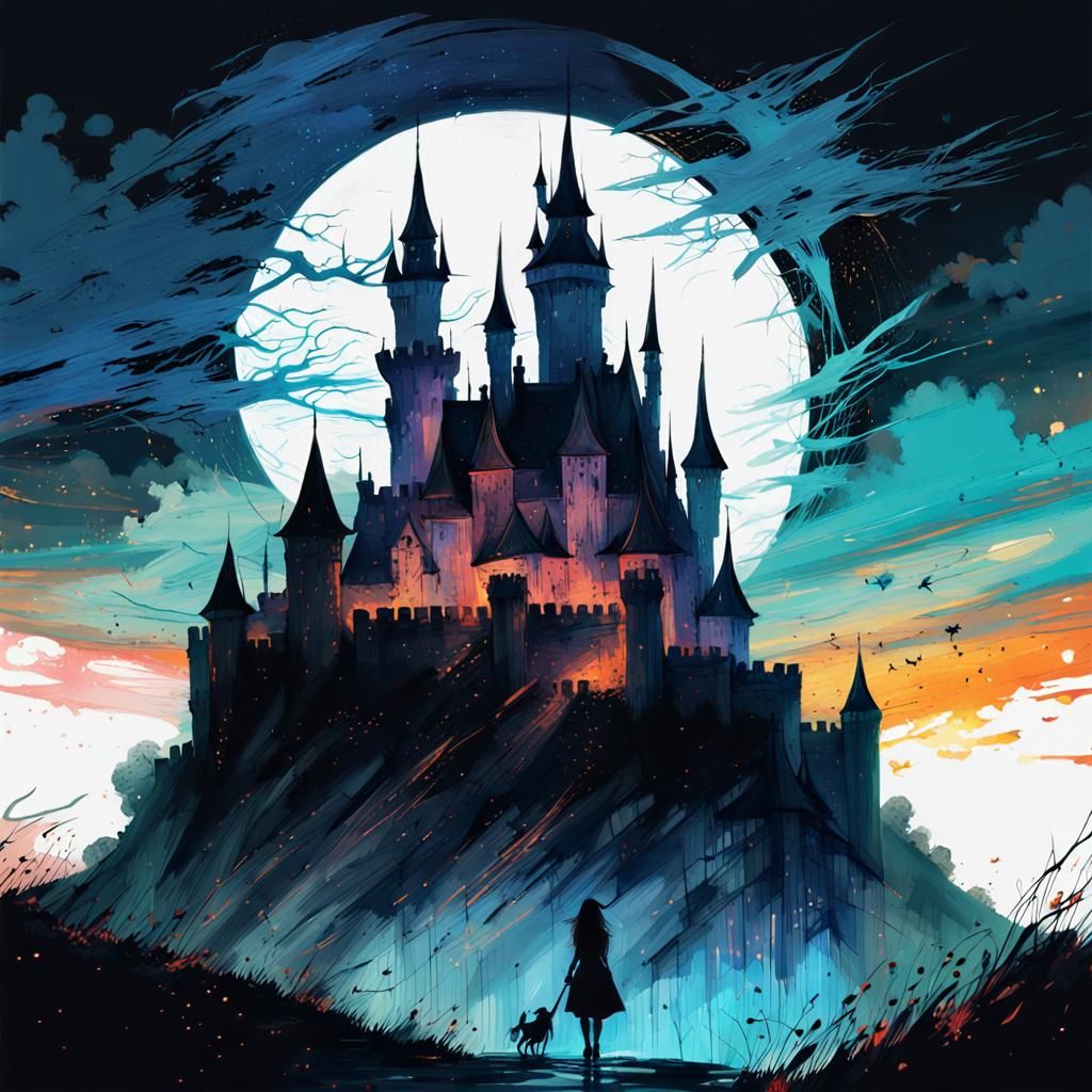 Witch and castle