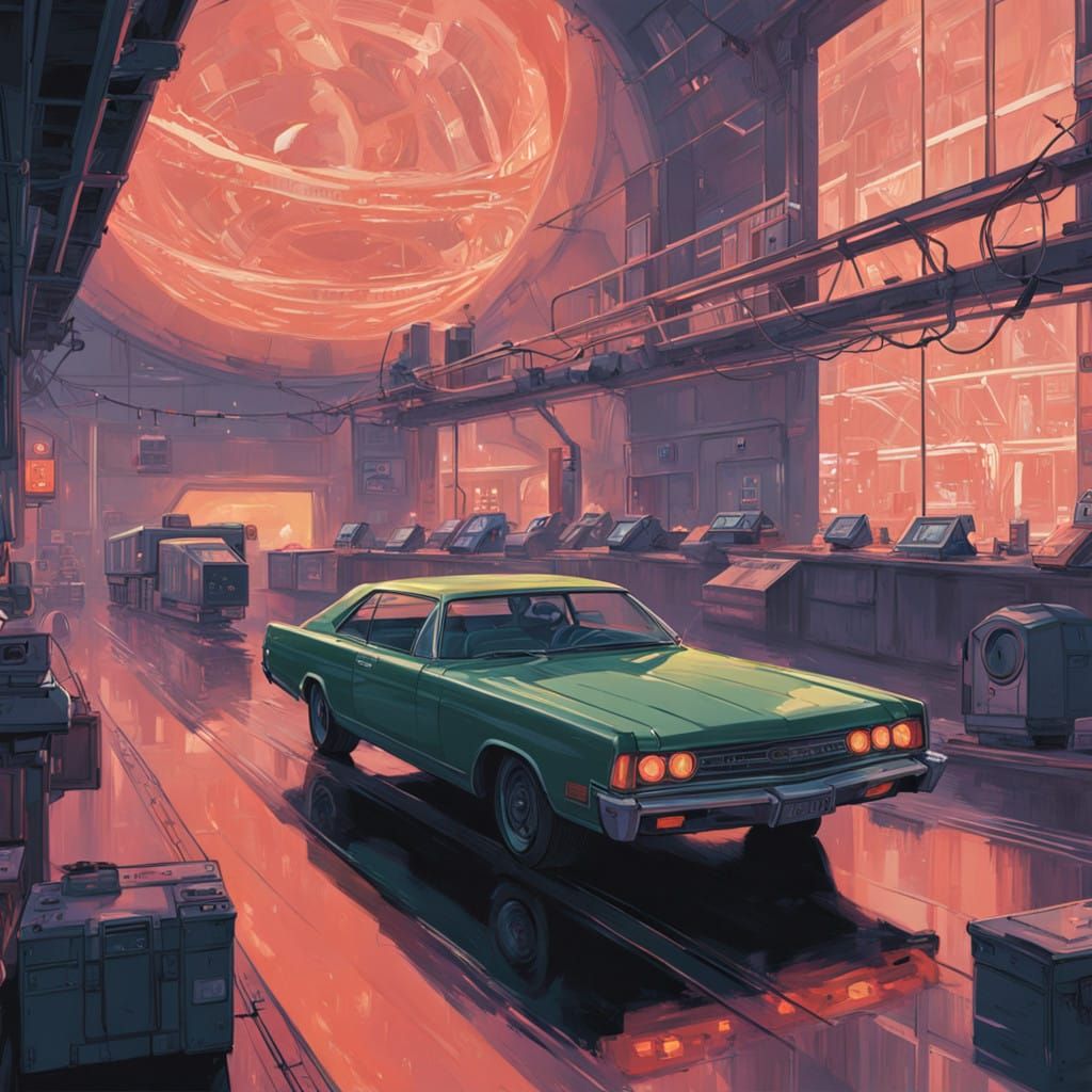 Surreal Hearth Illuminates Futuristic Laboratory