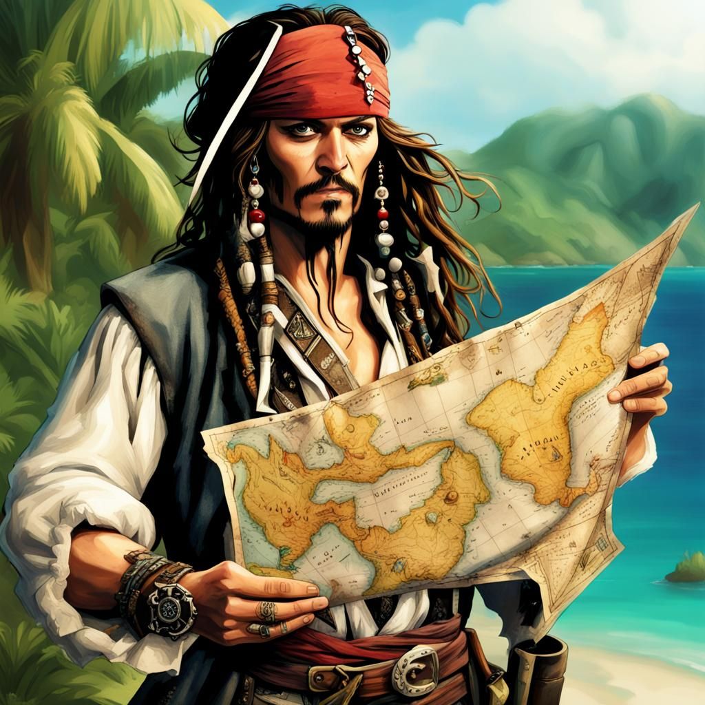 Jack Sparrow on Desert Island: Hyperreal LORA