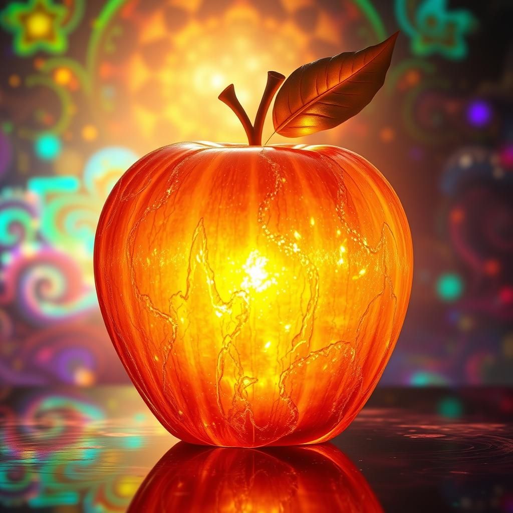 Radiant Apple of Light: Digital Matte Painting